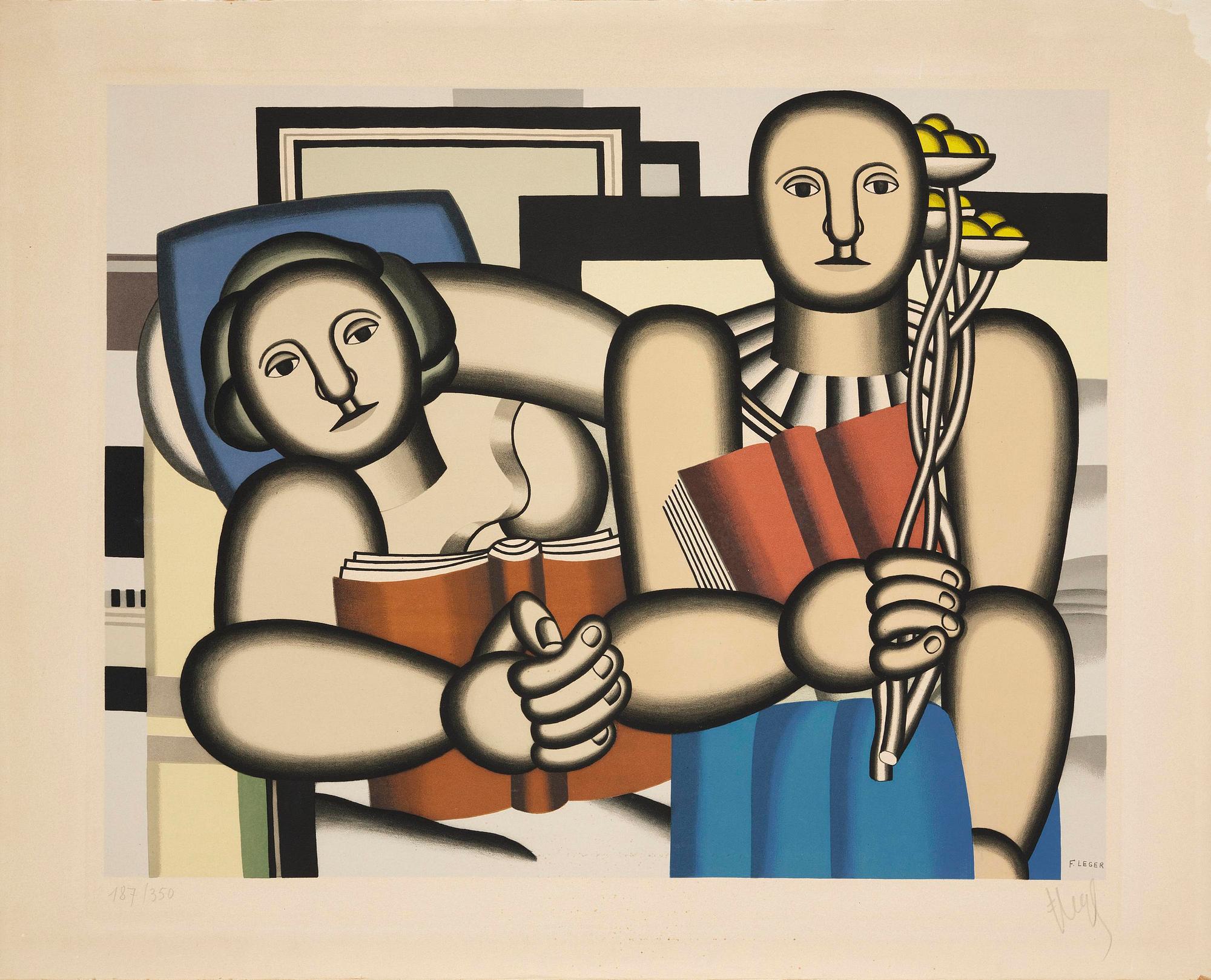 Fernand Léger, after, "La lecture".
