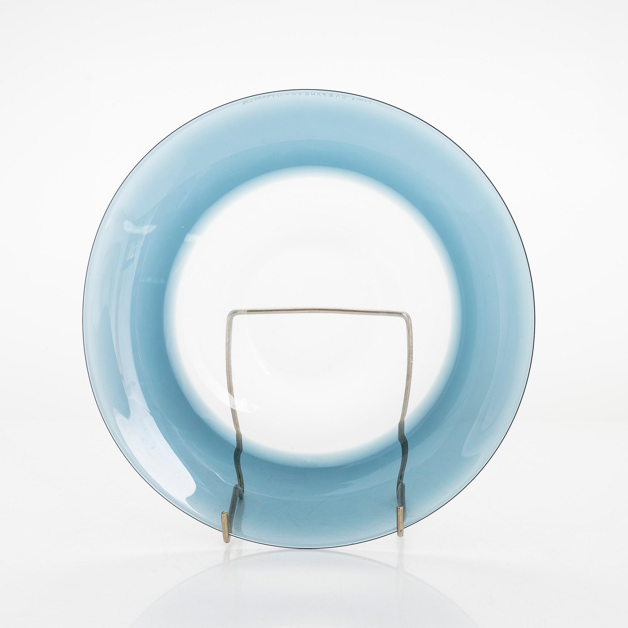 Timo Sarpaneva tallrikar, 9 st, 2 signerade Timo Sarpaneva Iittala -56 / -57.