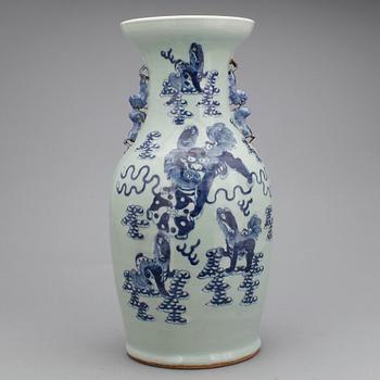 URNA, porslin, kina, 1800-tal.