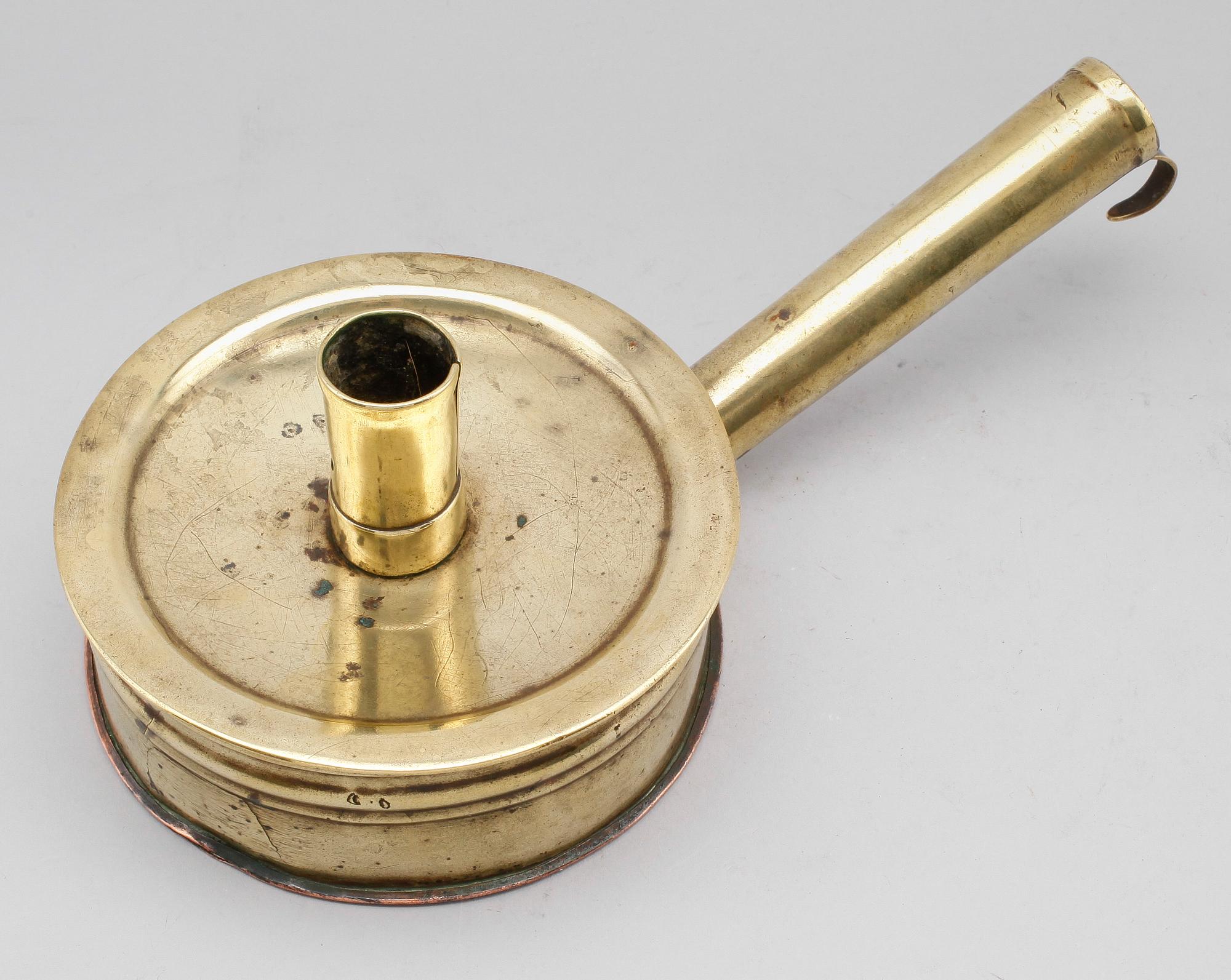 NATTLJUSSTAKE, mässing, 1700-/1800-tal.