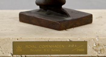 STERETT-GITTINGS KELSEY, skulptur, brons, Royal Copenhagen, sign Kelsey, dat 76 samt nr 361/2500.