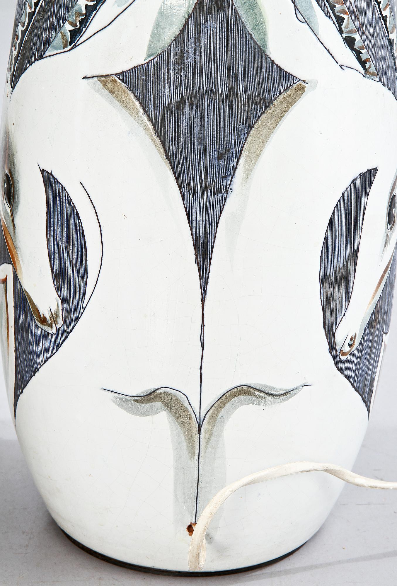 GOLVLAMPA, stengods, Tilgman, 1950/60-tal.