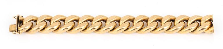 ARMBAND, 18K guld. Total vikt ca 66 g.