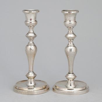 LJUSSTAKAR, ett par. Silver. Guldvaru AB Malmö, 1965. Tot ca 175 g.