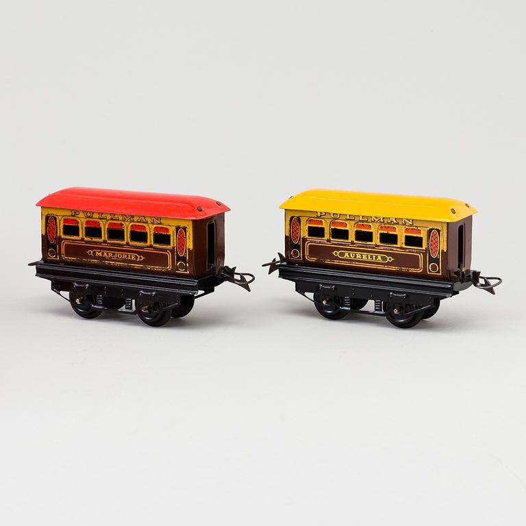 TRAIN-SET, "Hornby train" No. 0 Passenger Train TS407, Meccano Ltd. Liverpool, 1930s.