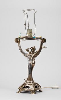 BORDSLAMPA, vitmetall, jugend, 1900-talets början.