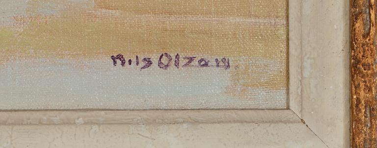 NILS OLZON, olja på duk, sign.