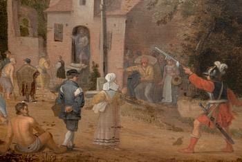 Cornelis Adamsz. Willaerts, follower of, oil on panel signed.