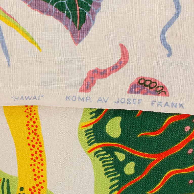 GARDINVÅD, Josef Frank, "Hawai", 1900-talets andra hälft.