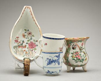 PARTI PORSLIN, 4 delar. Kina 1700/1800-tal.