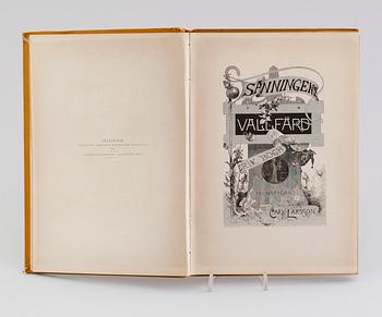 BOK: Sanningens Vallfärd af Erik Bögh, 1883. Med dedikation signerad Carl Larsson Julen 1883.