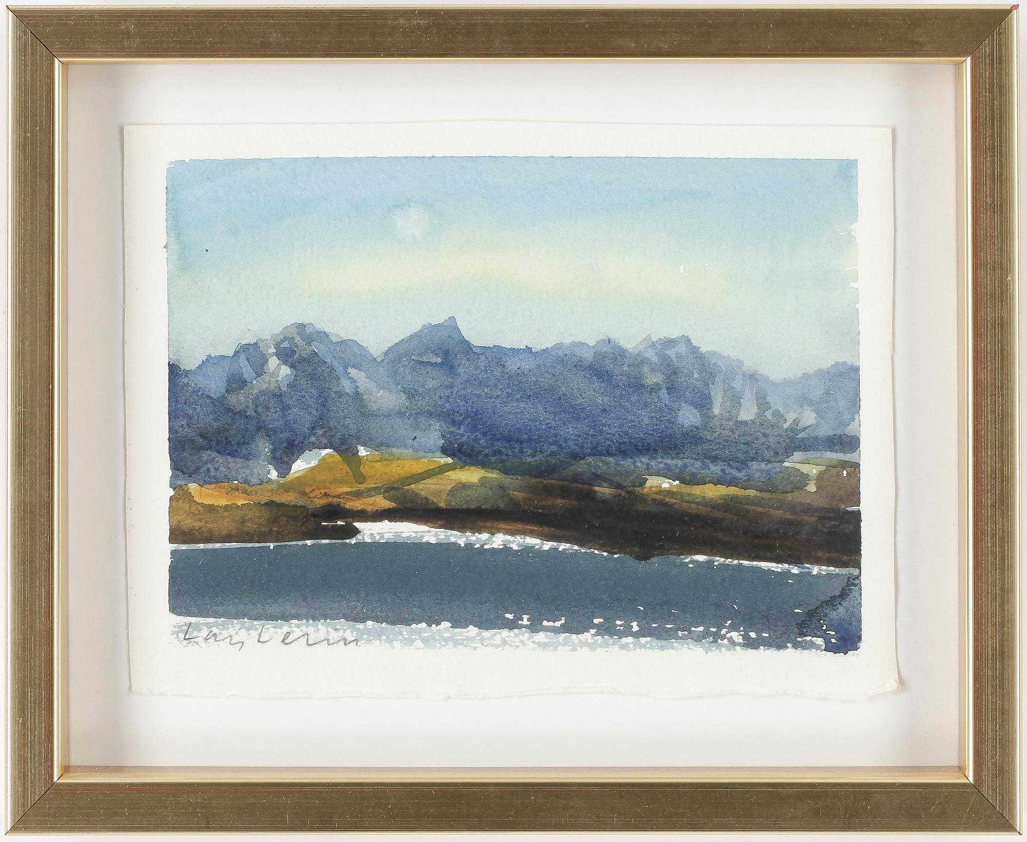 LARS LERIN, akvarell, signerad.