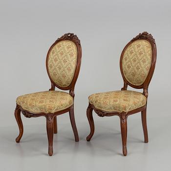 A set of eleven Neo Rococo chairs, secons half of the 19th century.