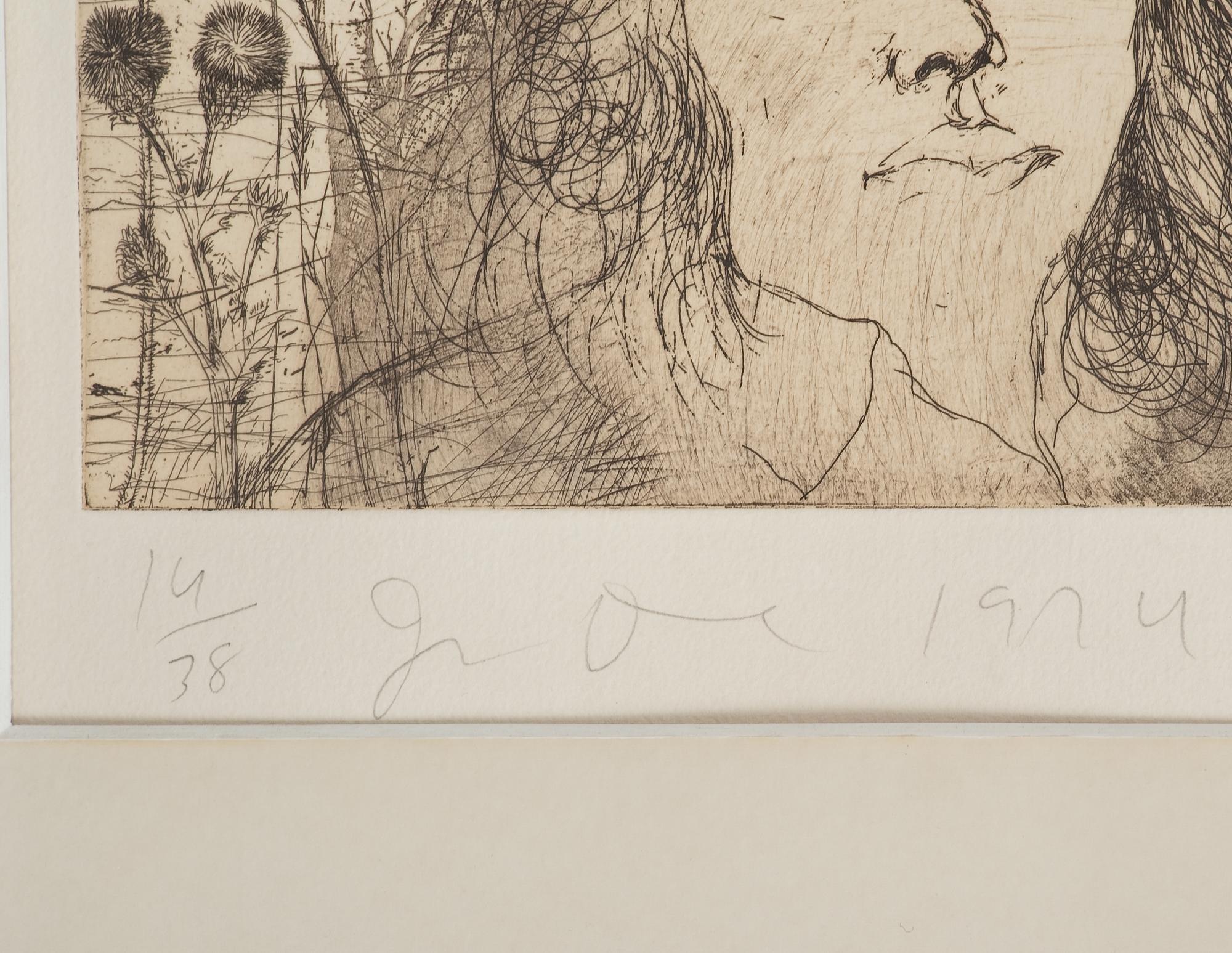 Jim Dine, "SELF PORTRAIT IN A FLAT CAP".