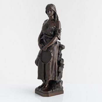 Eugène Marioton, Young woman with a tabourine.
