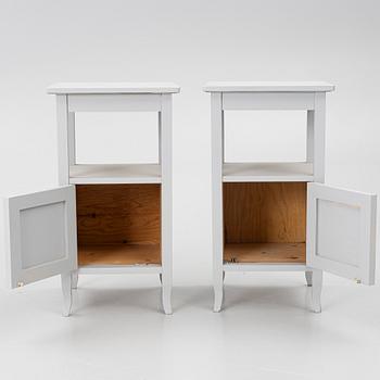 A pair of bedside tables, 20th century.