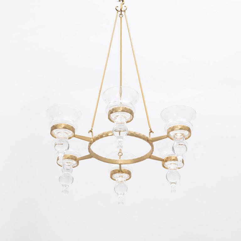 Bertil Vallien, chandelier, Boda smide, late 20th century.