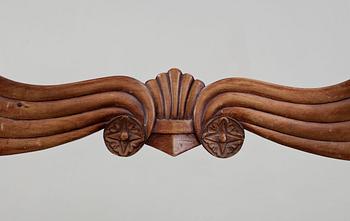 KARMSTOLAR, ett par, senempire, 1800-talets mitt.