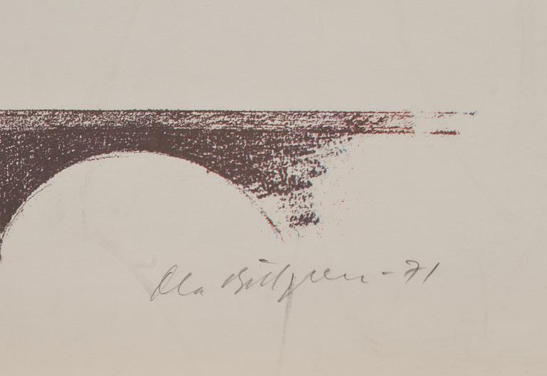 OLA BILLGREN, litografi, signerad och numrerad.