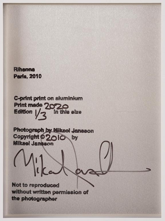 Mikael Jansson, "Rihanna, Paris 2010", 2010.