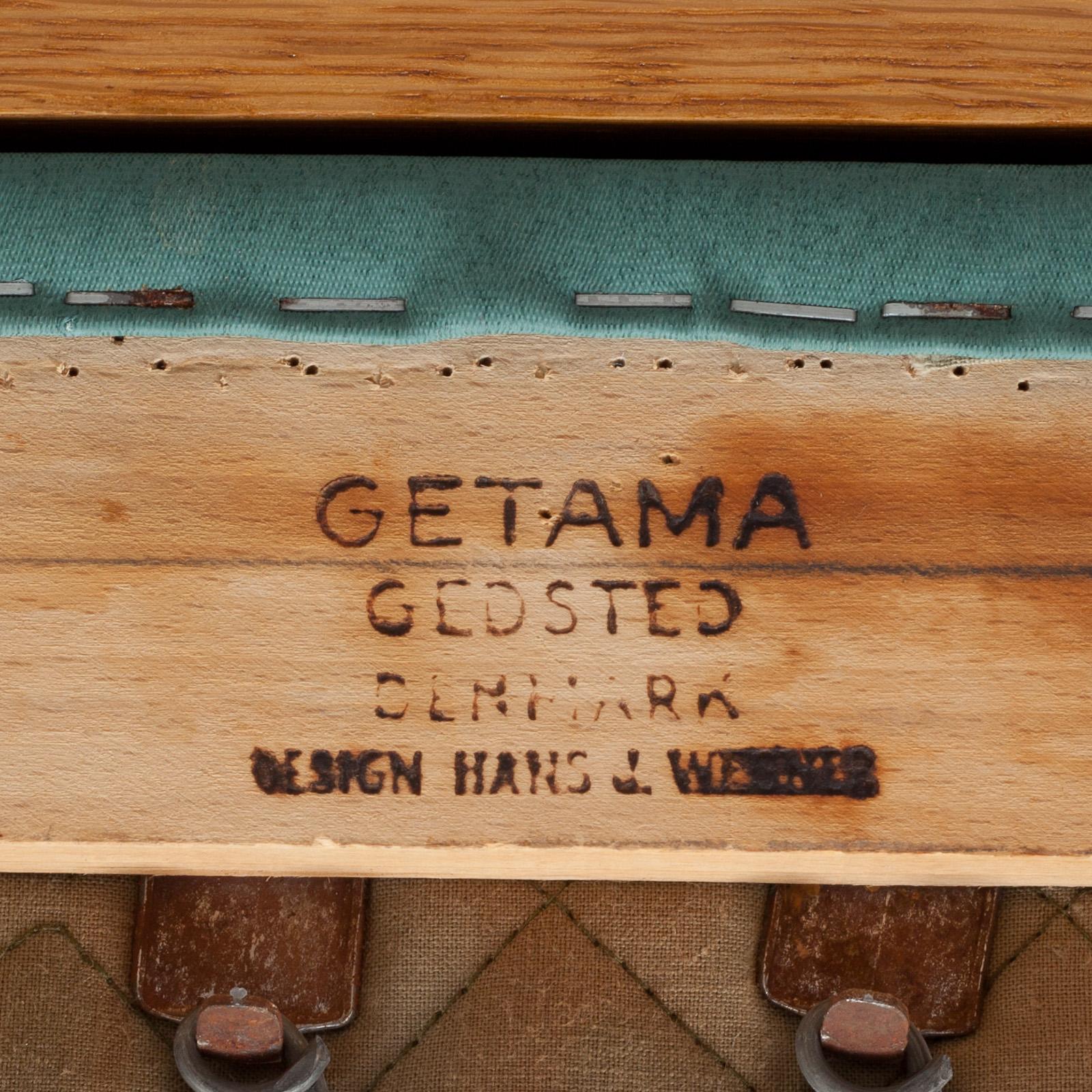 FÅTÖLJER, ett par. Hans J Wegner, GETAMA, Gedsted. 1900-tal.
