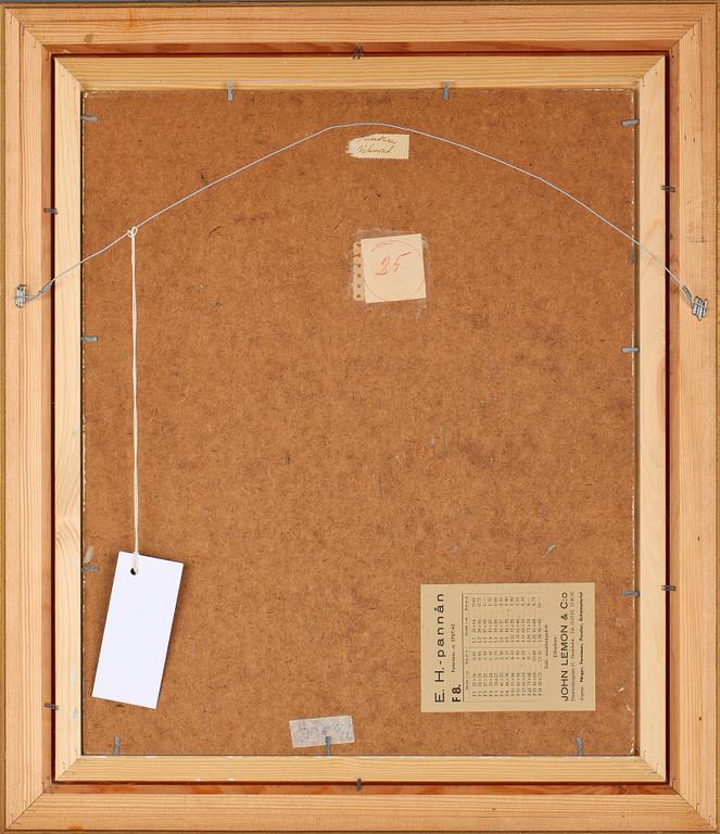 HELGE LINDEN, olja på pannå, signerad.