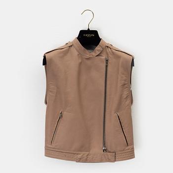 Lanvin, a leather vest, size 38.