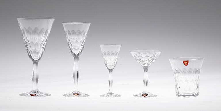 GLASSERVIS, 48 delar, "Gate", Simon Gate, Orrefors.