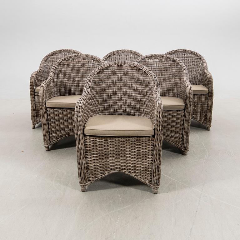 Karmstolar, 6 stycken, Brafab.