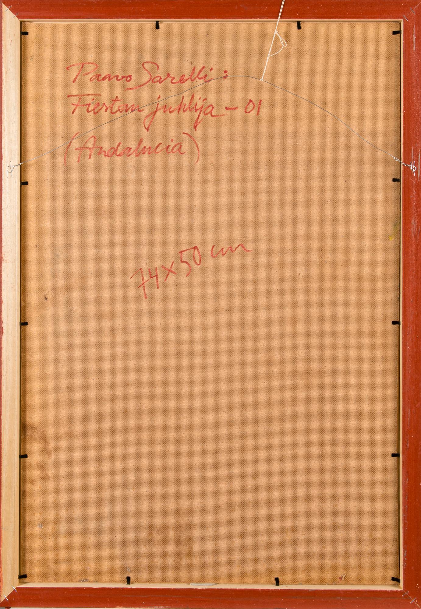 PAAVO SARELLI, oil on board, signed and dated -01.