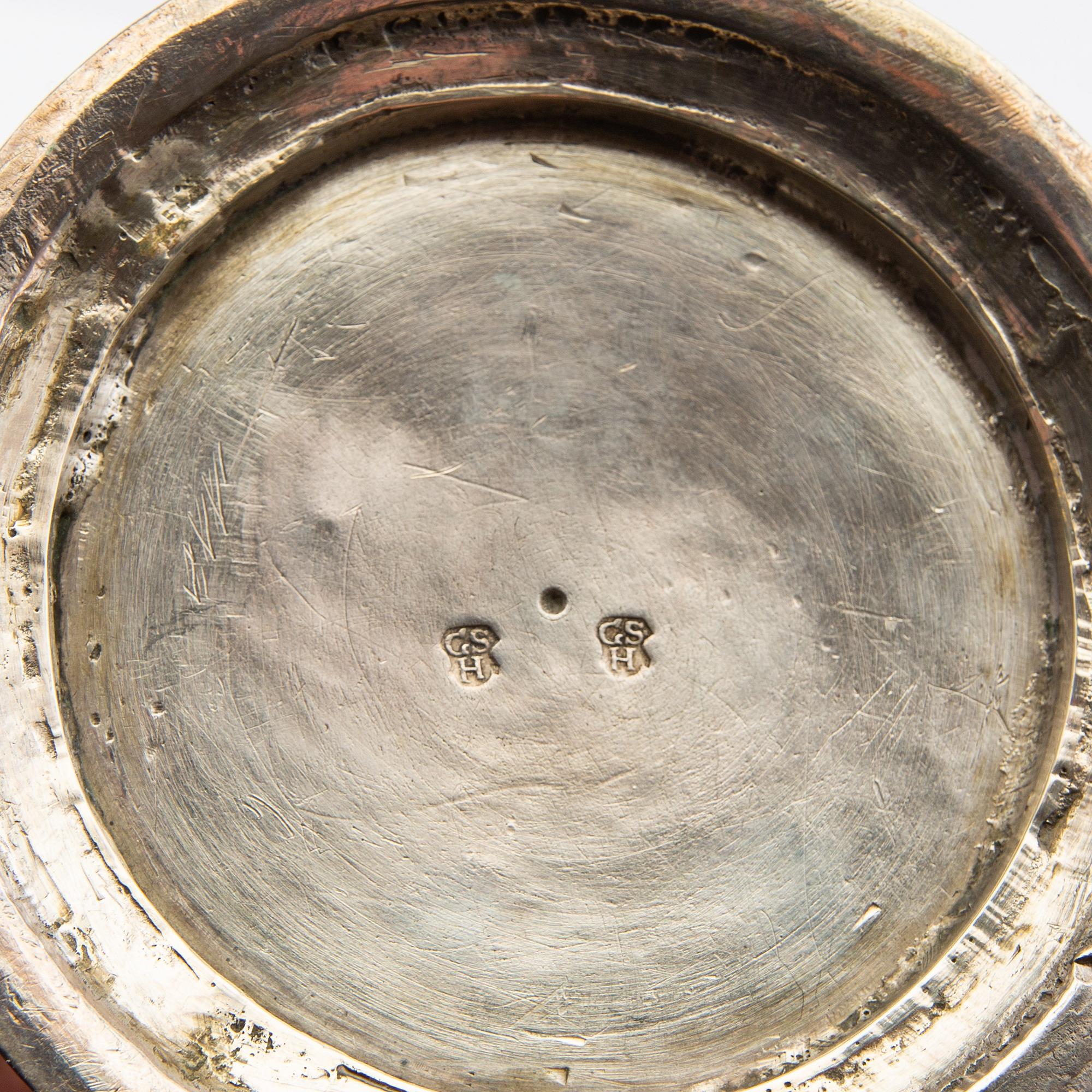 Pokal silver Nordeuropa, oidentifierad mästarstämpel, sannolikt 1700-tal.