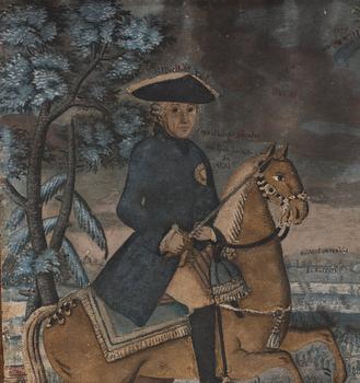 UNKNOWN ARTIST 18TH CENTURY. "Kartoffel krieg" (War of the Bavarian Succession, the so called Potato war).