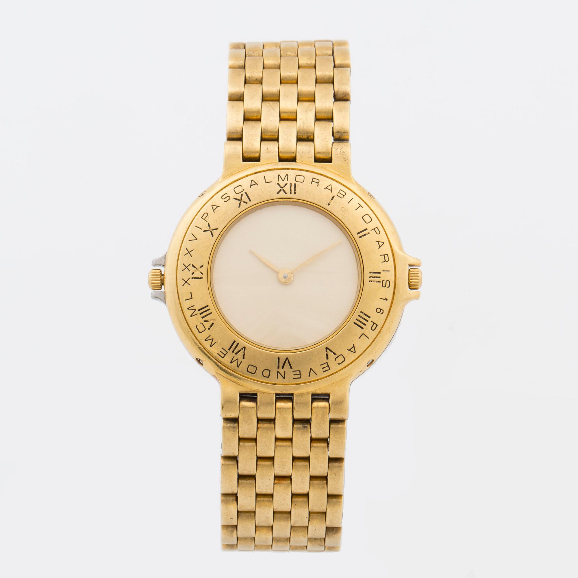 PASCAL MORABITO, NUIT ET JOUR, wristwatch, 33 mm,