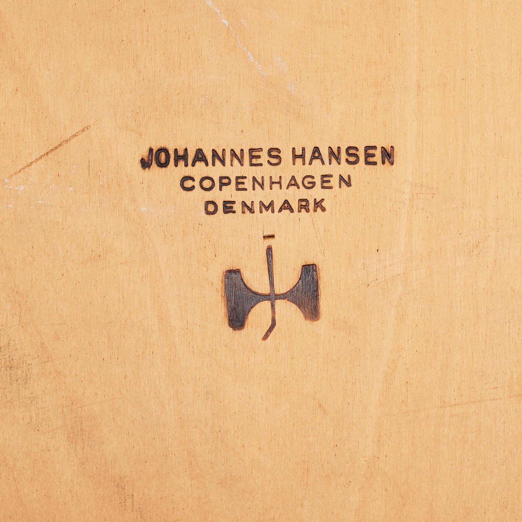 Hans J. Wegner, a pair of oak "JH 525" chairs, Johannes Hansen, Denmark 1960's.