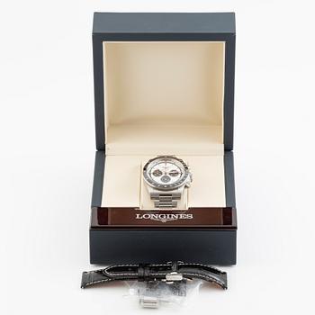 Longines, Conquest, chronograph, wristwatch, 42 mm.