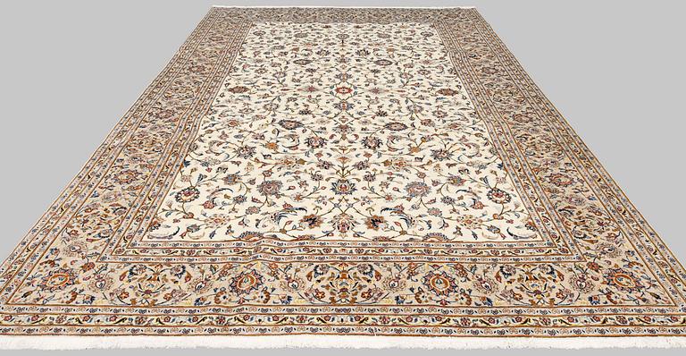 A carpet, Kashan, 362 x 245 cm.