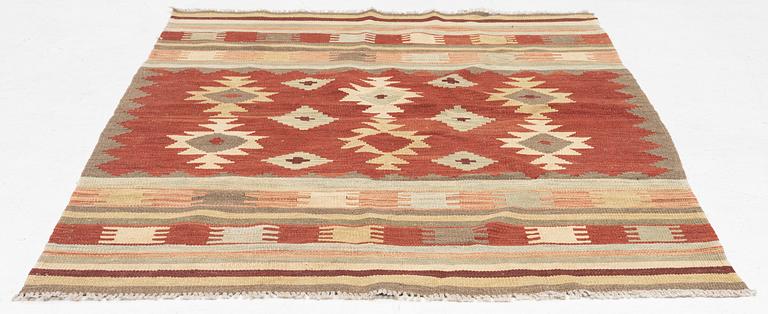 Rug, Kilim, approx. 185 x 120 cm.