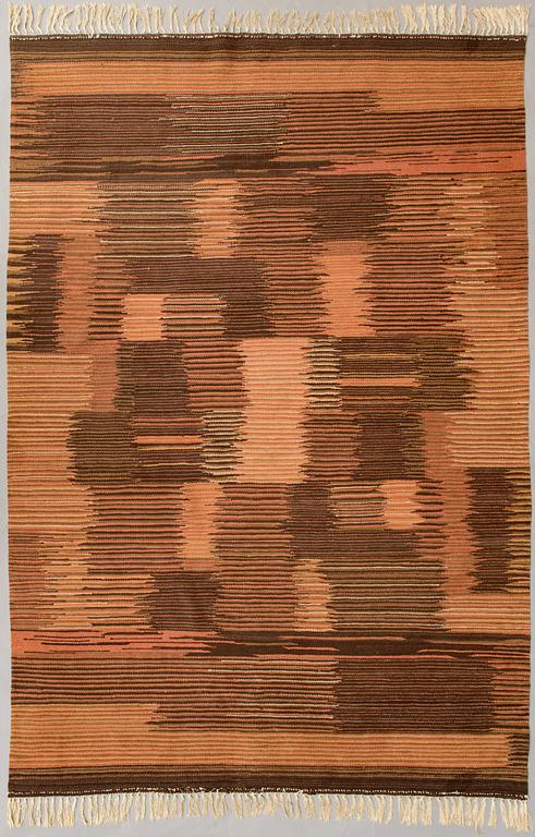 A 1930s Finnish flat weave carpet. Circa 300x200 cm.