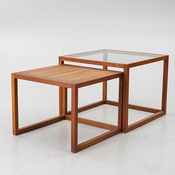 Nesting tables, 2 pieces, Karl Andersson och Söner, Huskvarna.