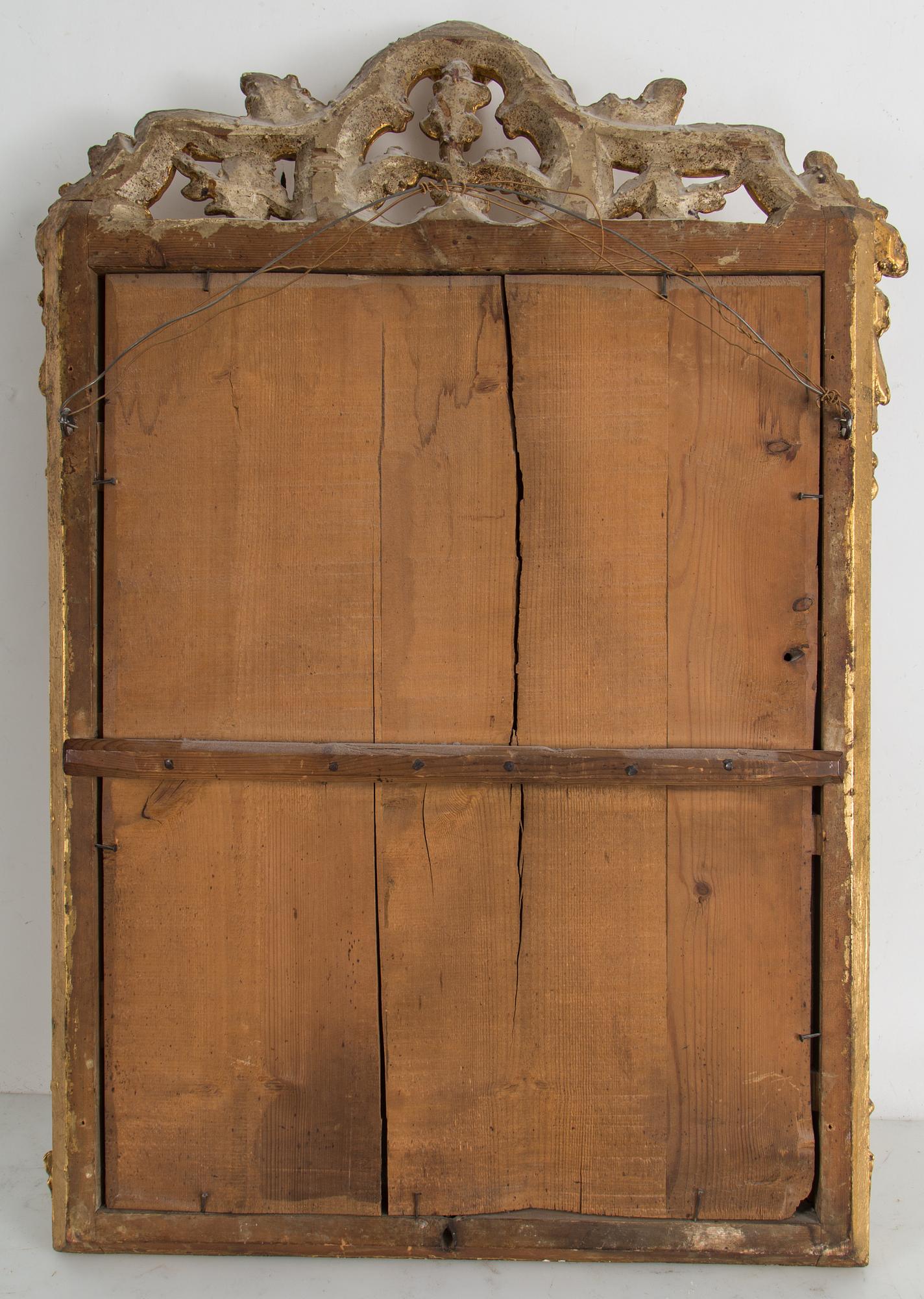 A Swedish Rococo 18th century mirror.