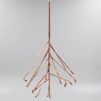 Jonas Bohlin, a 'Kvist 16' copper ceiling light, Örsjö Belysning.