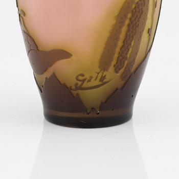Emile Gallé, a cameo glass vase, Art Nouveau, Nancy, France.