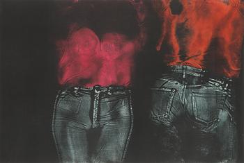 George Segal, etching and aquatint, signed and dated -75, numbered 12/46.