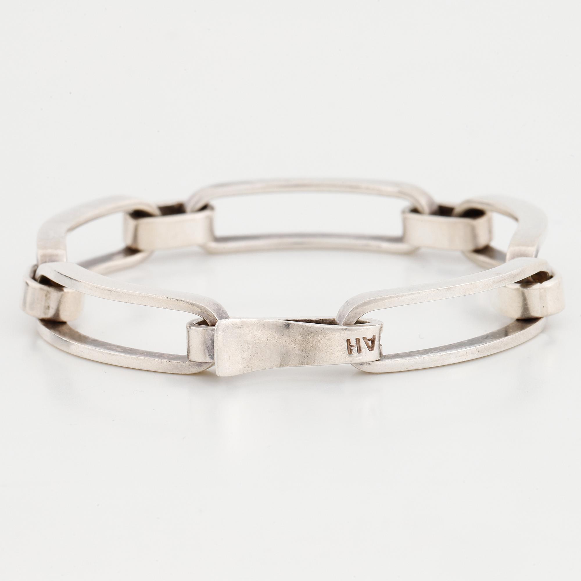 Anders Högberg, silver bracelet, Göteborg, 1967.