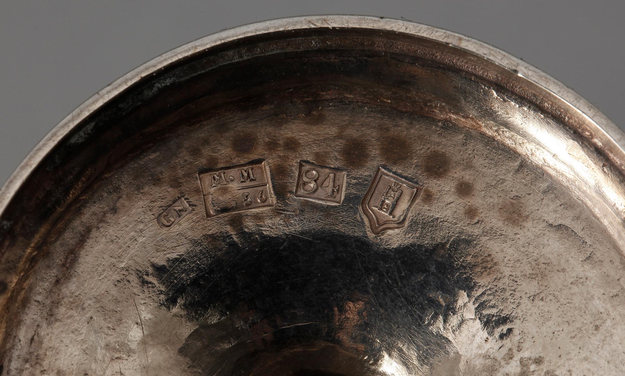 SUPKALK, silver, Tartu/Dorpat, Ryssland, 1856. Ca 80 gr.