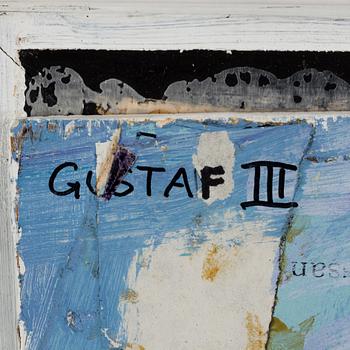 CARL KÖHLER, oil and collage, signed.