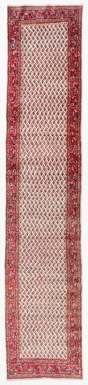 A runner carpet, Oriental, c. 419 x 85 cm.