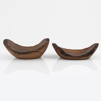 Magnus Ek, a pair of oak dishes for Oaxen Krog.