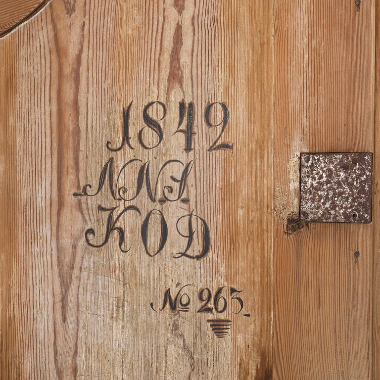 A cabinet, Värmland, dated 1842.