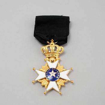 Medal, Order of the Polar Star, 18k gold by C.F Carlman, 1963.